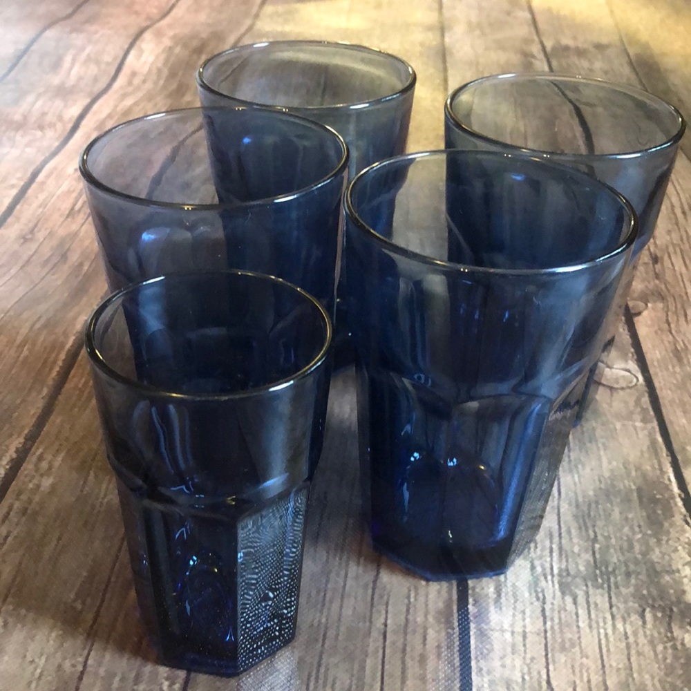 Vintage Libbey Gibralter Blue Drinkware